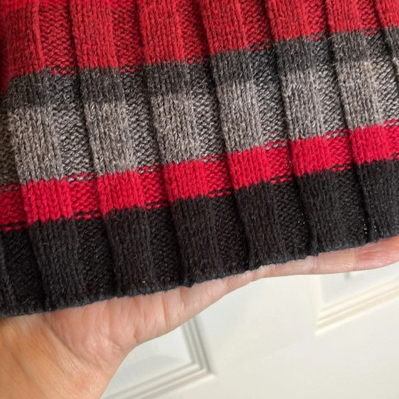 🍁Vtg Christopher & Banks sweater women’s S striped multicolour ribbed - Picture 6 of 8